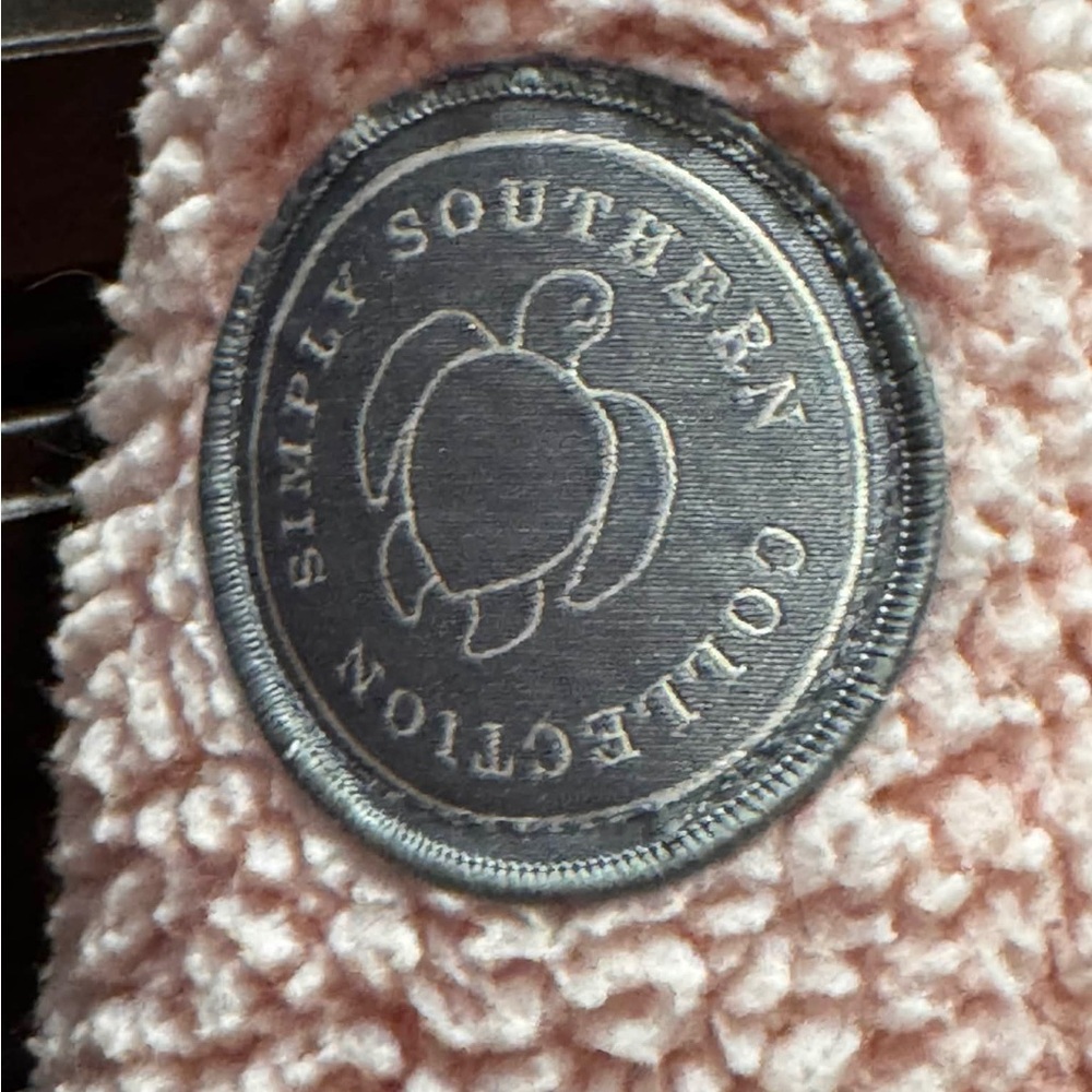 Simply Southern Pink Sherpa Snap-Neck Pullover Jacket - Picture 5 of 8